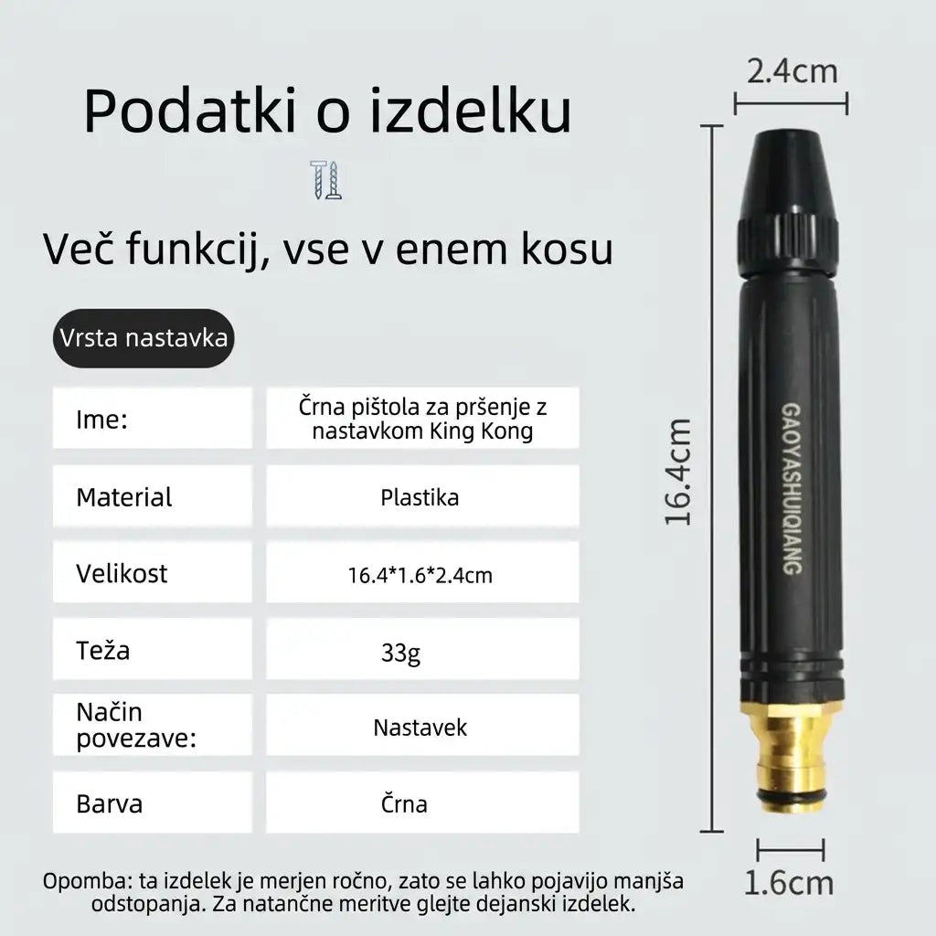 🚗 ZADNJI DAN 50 % POPUSTA ✨Belomontor® Visokotlačni čistilnik za avto in vrtni razpršilec