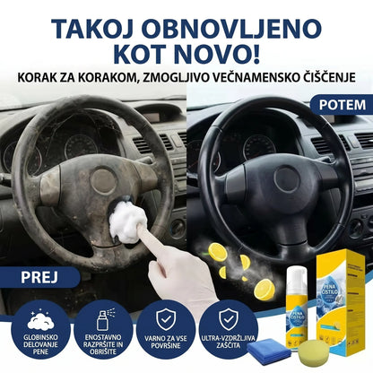 ⏳ ZADNJI DAN -80% 💥 4-v-1 Večencimska čistilna pena — Odstranjevalec madežev brez drgnjenja za avto in dom ✨